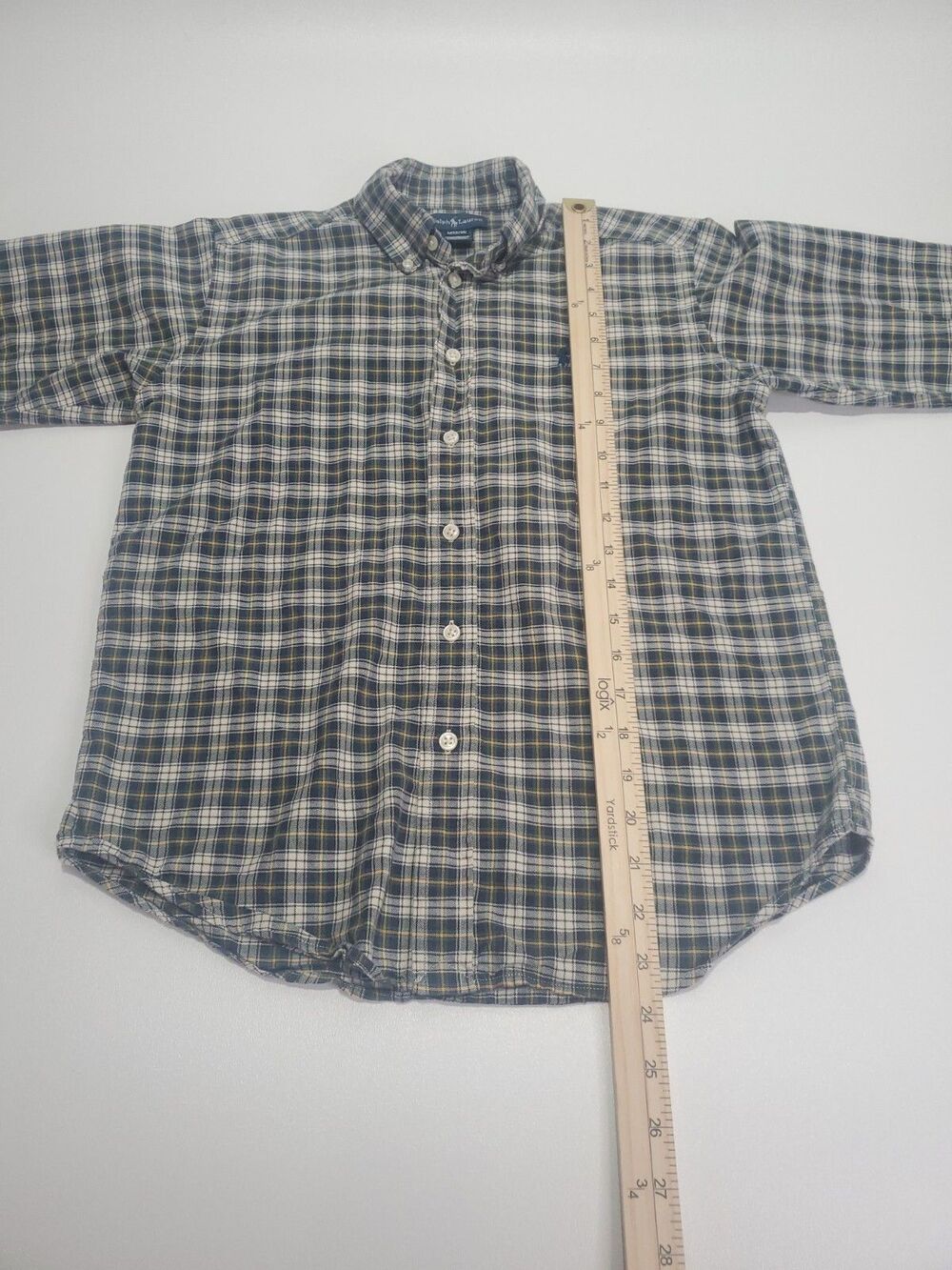 Ralph Lauren Youth Boy's Long Sleeve Button Up Dress Shirt, Medium 12/14 - Picture 5 of 11